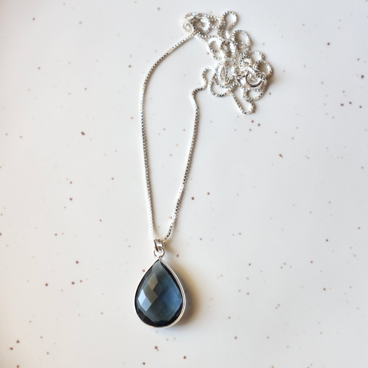 Iolite Silver Necklace