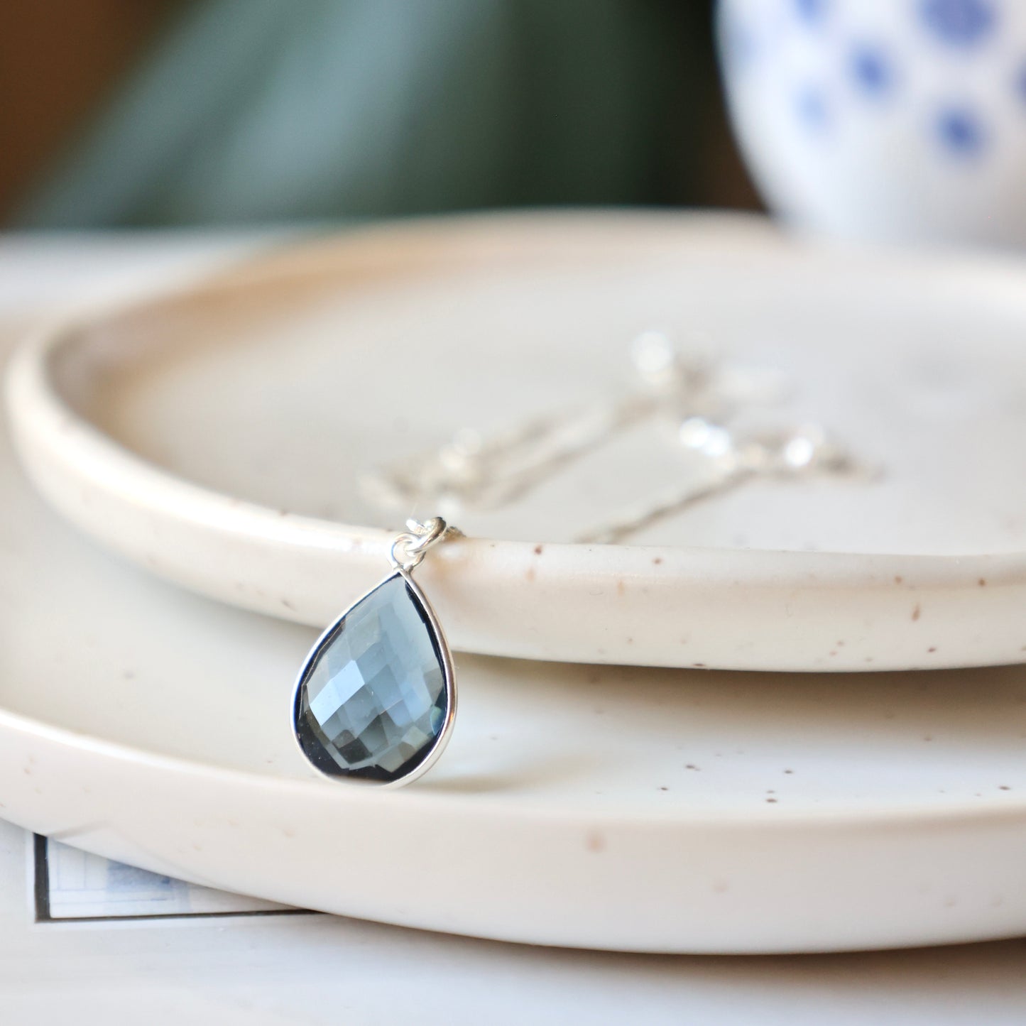 Iolite Silver Necklace