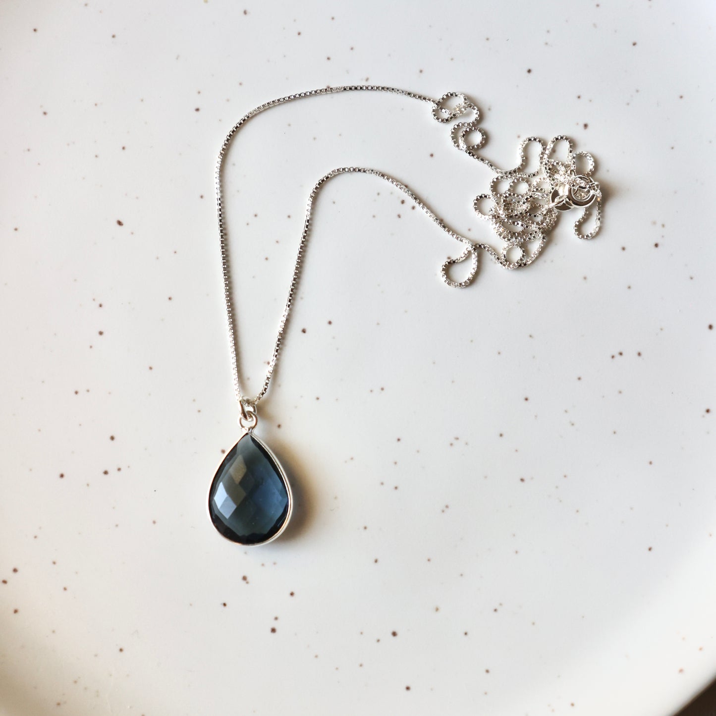 Iolite Silver Necklace