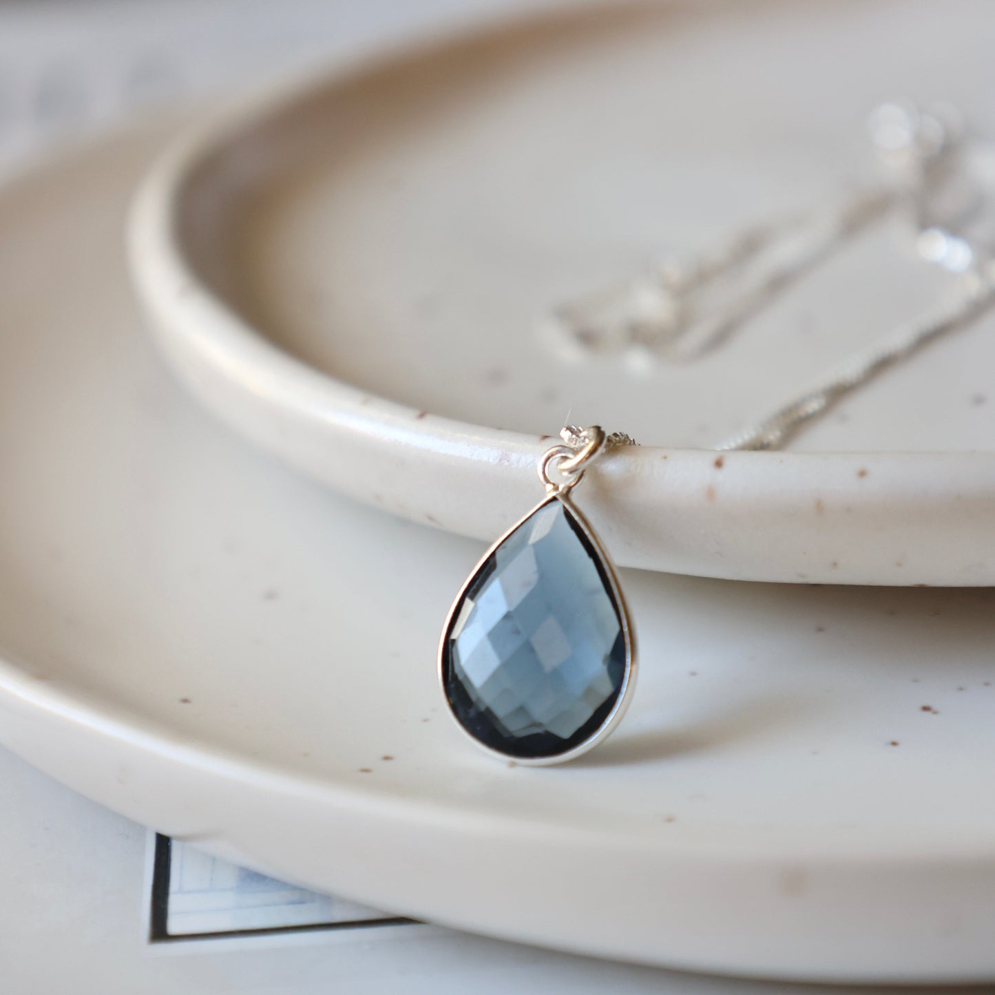 Iolite Silver Necklace